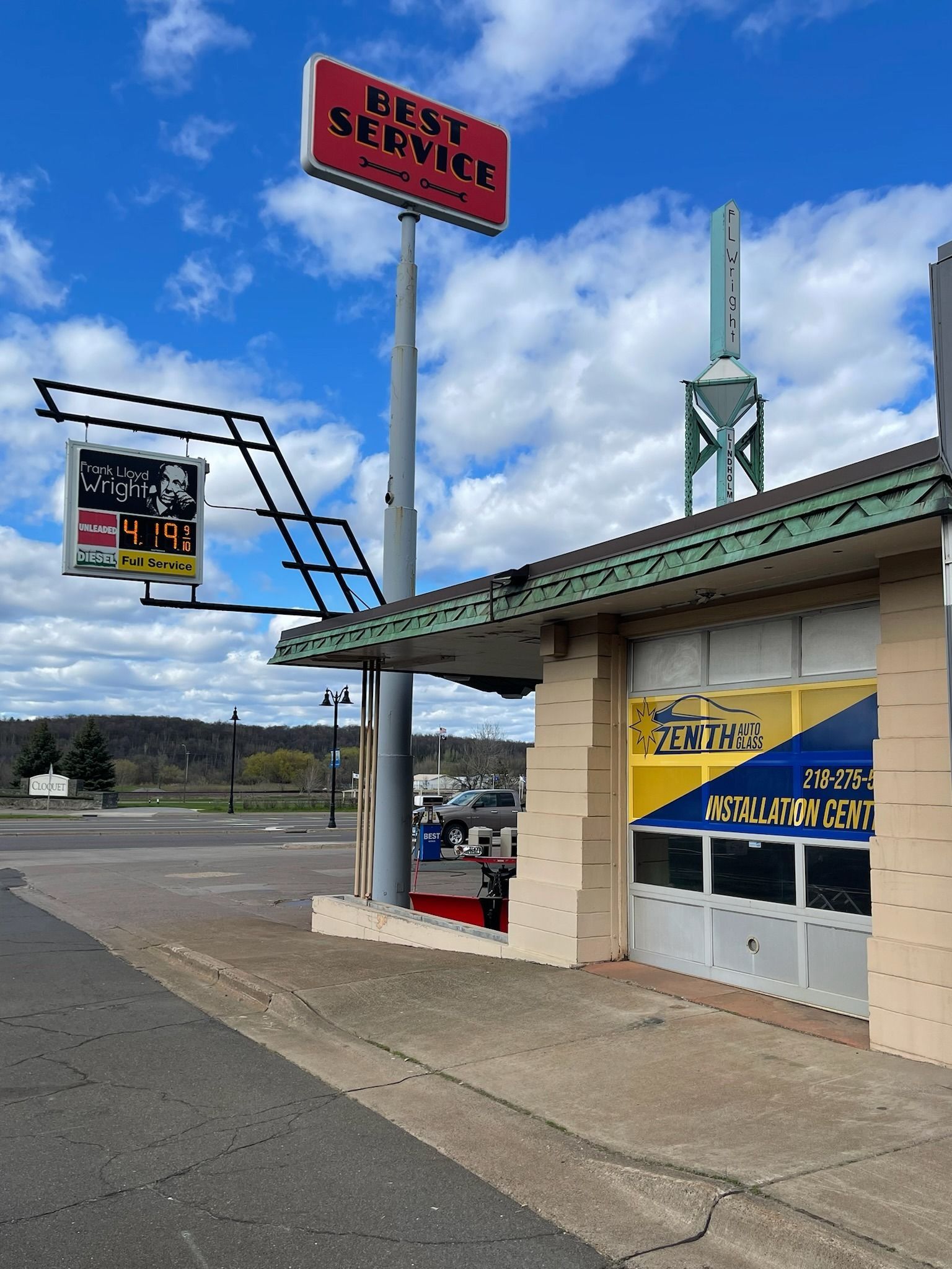 Gas station with 