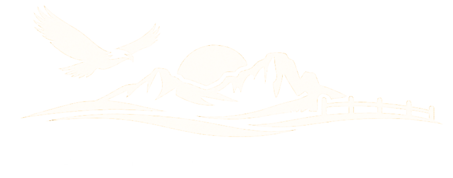 Minimal beige line art of a mountain range with a thin river or road beneath it