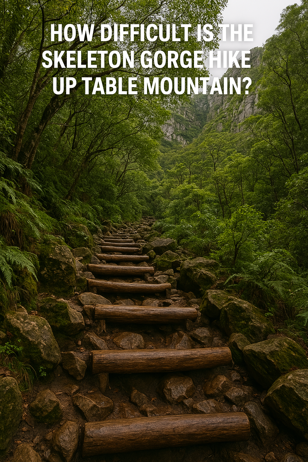 How difficult is the skeleton gorge hike up table mountain ?