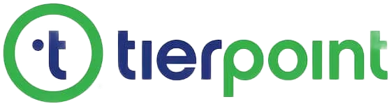 Tierpoint logo: green circle with letter