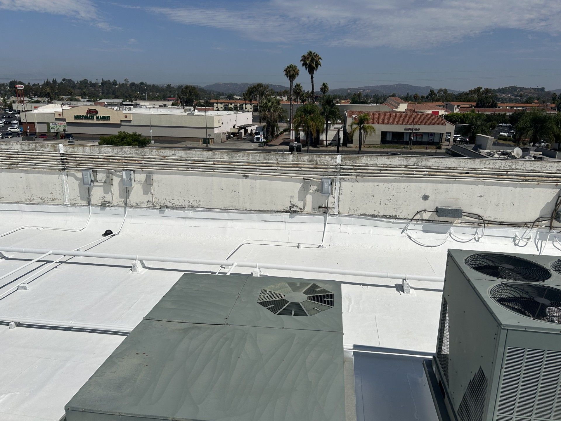 roof coating application