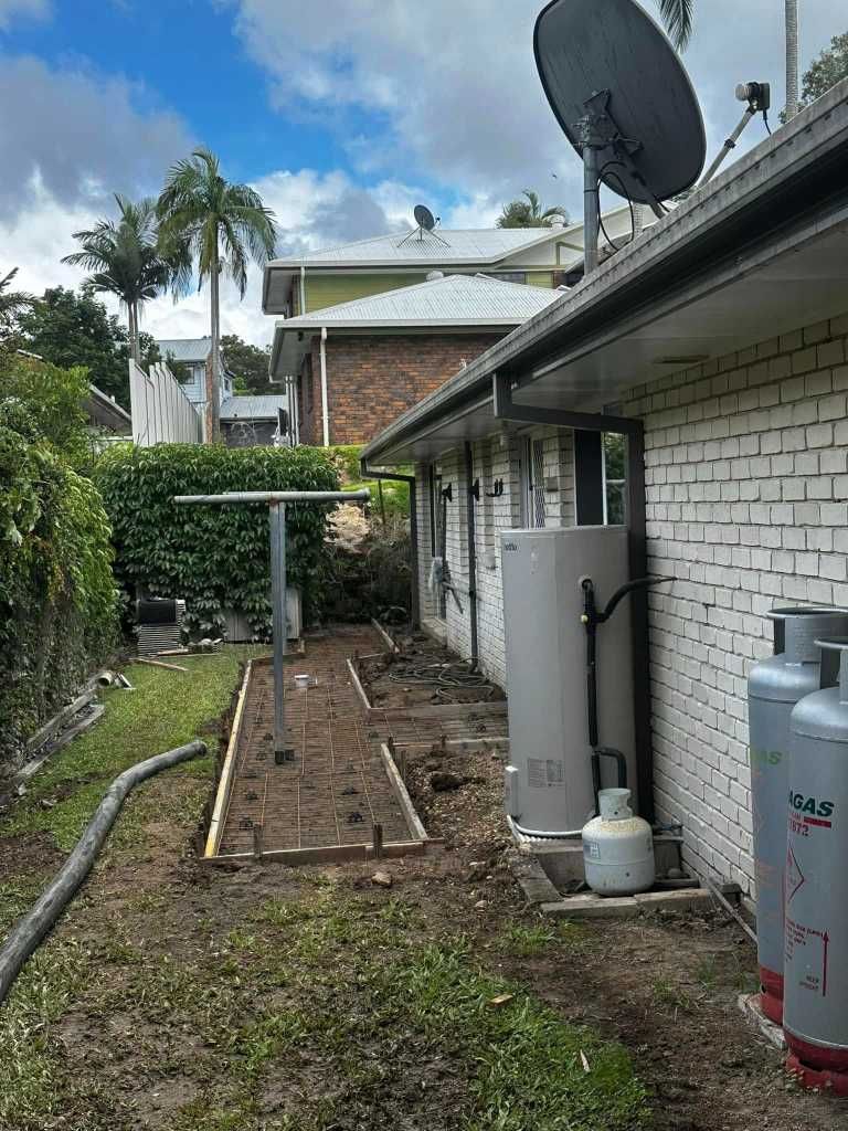 There is a Satellite Dish on the Roof of the House — Crete to Coast Concreting in Browns Plains, QLD