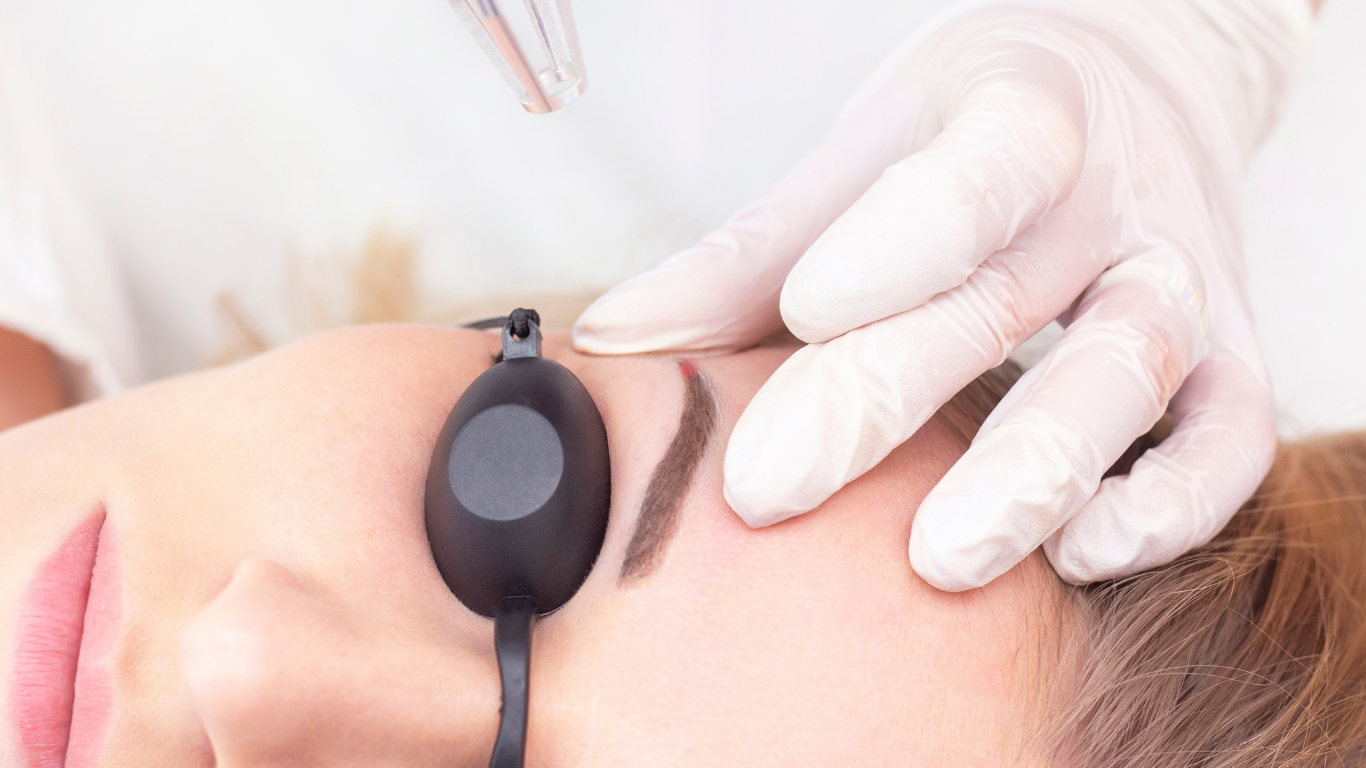 Permanent makeup correction evaluation at Radiant Beauty Lounge Roseville CA.