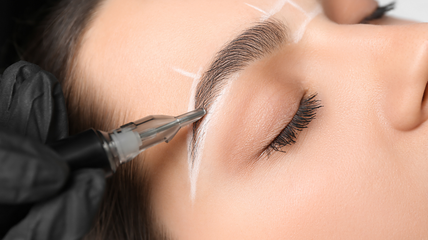 Permanent Eyeliner result on client at Radiant Beauty Lounge Roseville CA