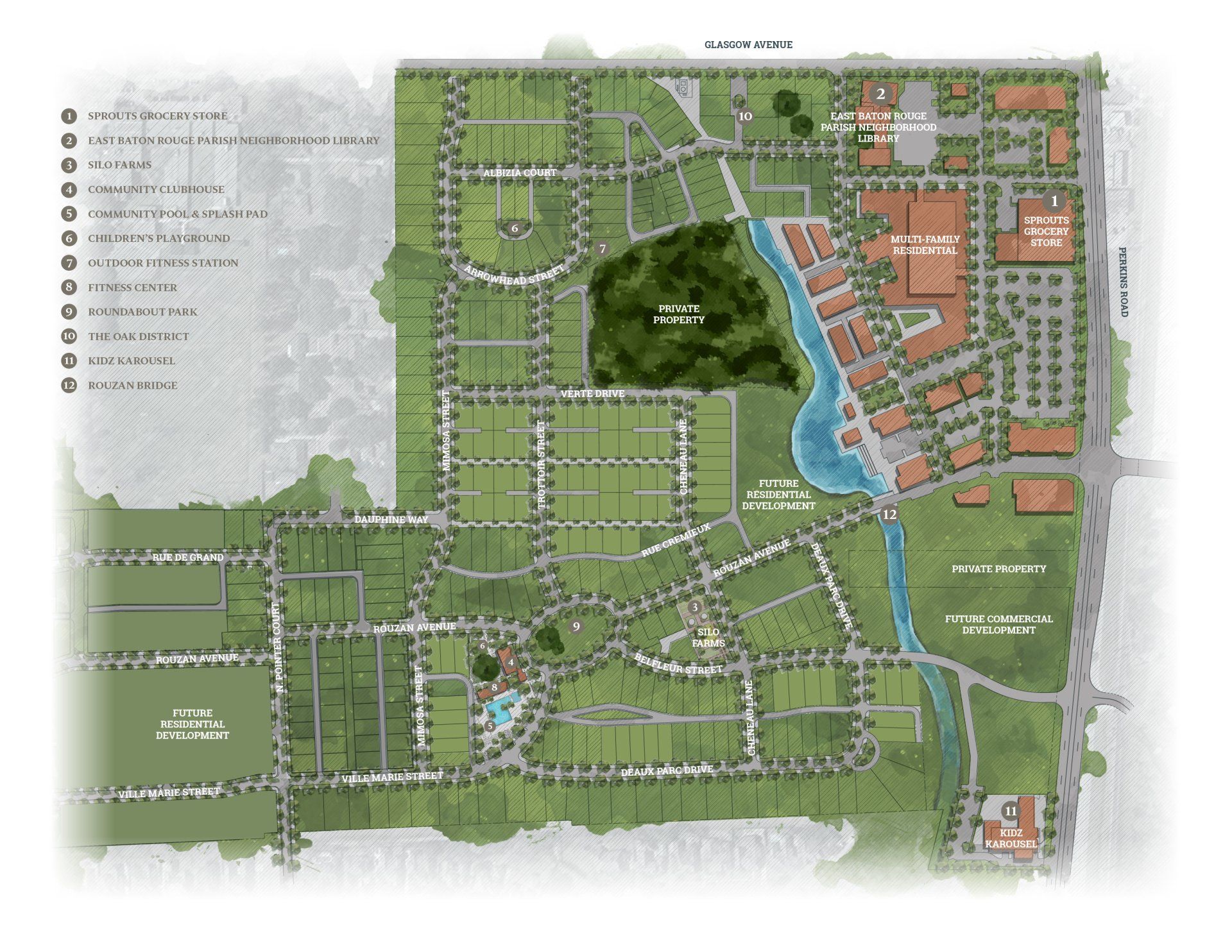 Rouzan Master Plan | Baton Rouge, LA