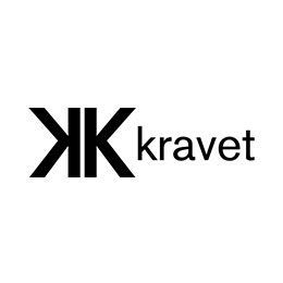 Logo Kravet nero con icona stilizzata