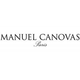 Logo di Manuel Canovas Paris in testo nero su sfondo bianco.