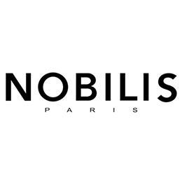 Logo NOBILIS PARIS in testo nero su sfondo bianco