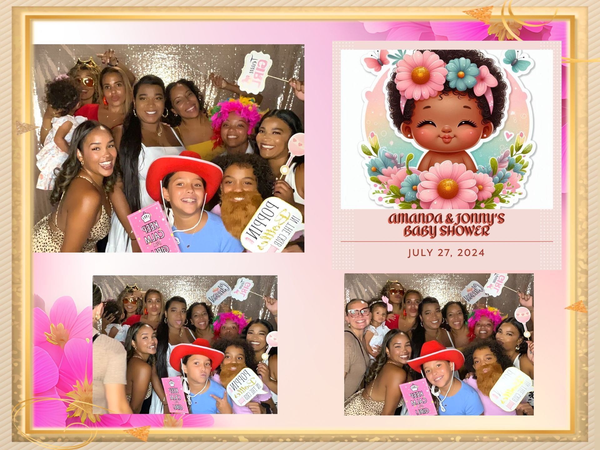 Photo booth collage for an 