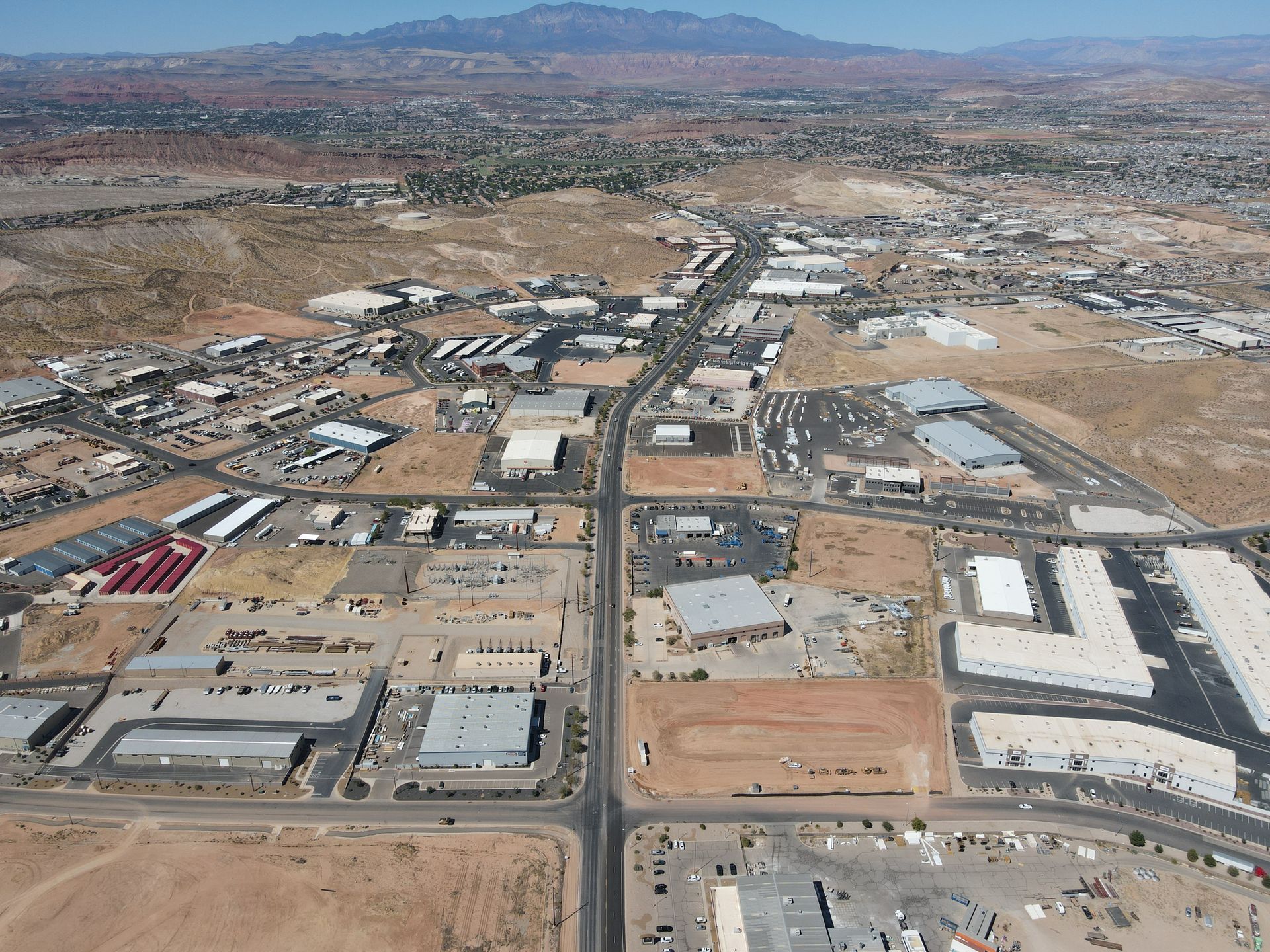 Aerial view of Fort Pierce development