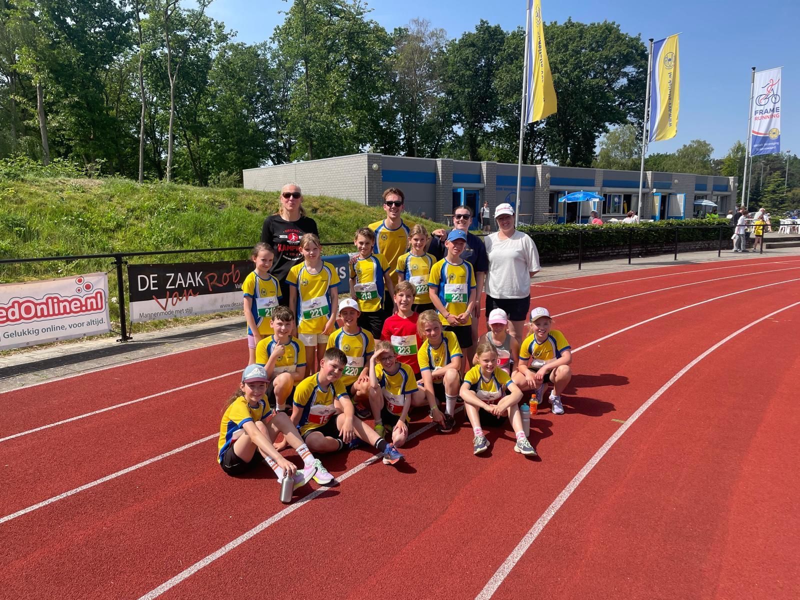 Foto met de pupillen U11 en U12