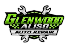 Logo for Demo Auto Repair: text with a gear icon, red and navy colors.