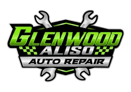 Logo for Demo Auto Repair: text with a gear icon, red and navy colors.