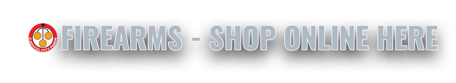 Firearms shop online here button.