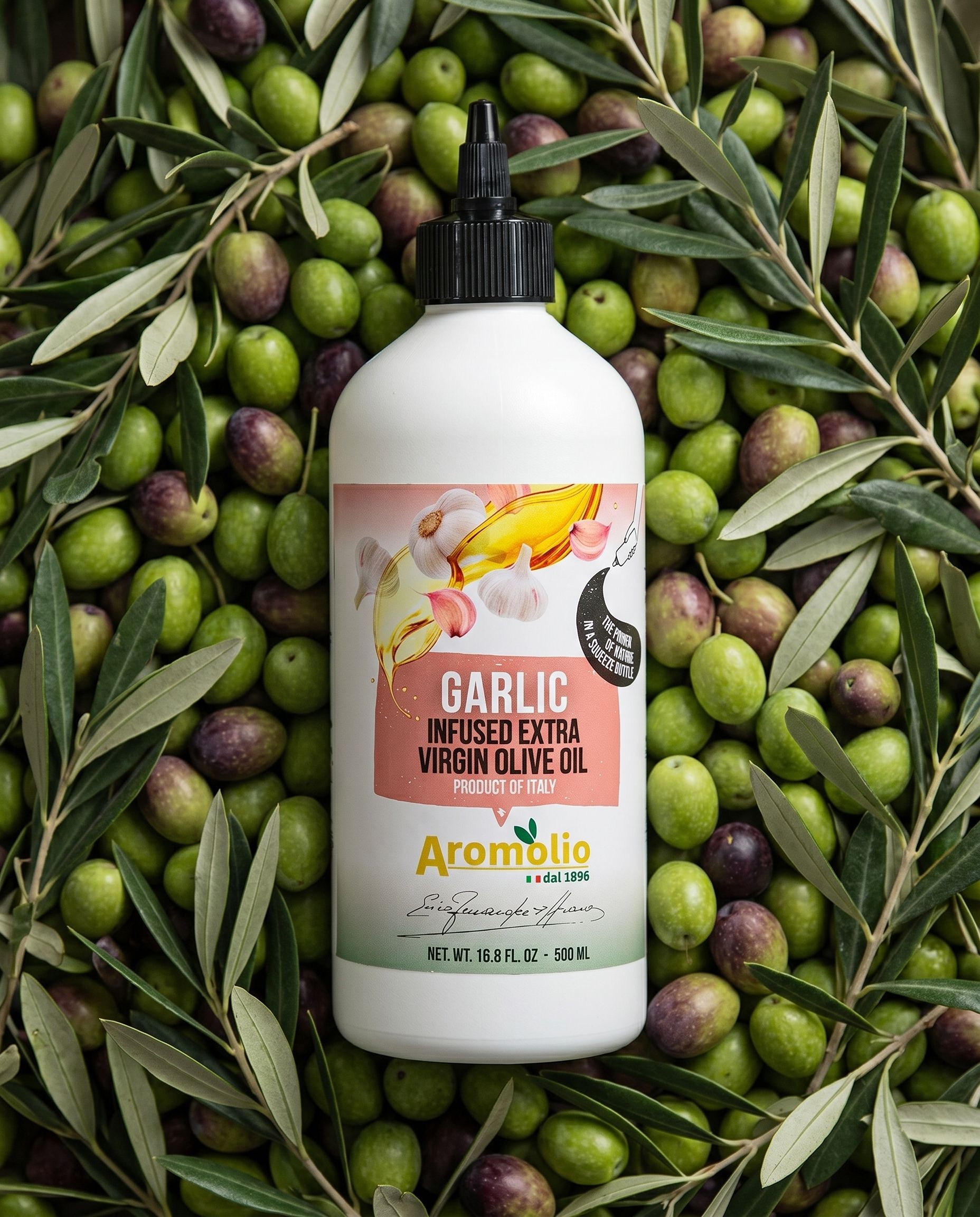 Aromolio olio in formato squeezable
