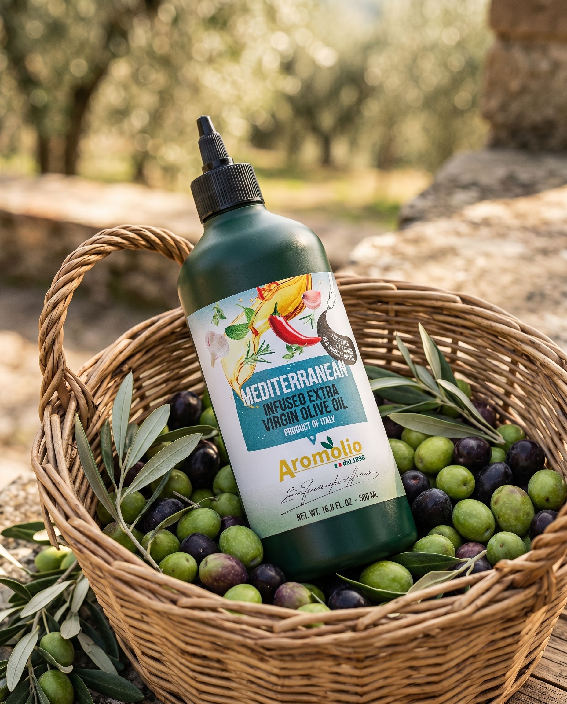 Aromolio olio in formato squeezable