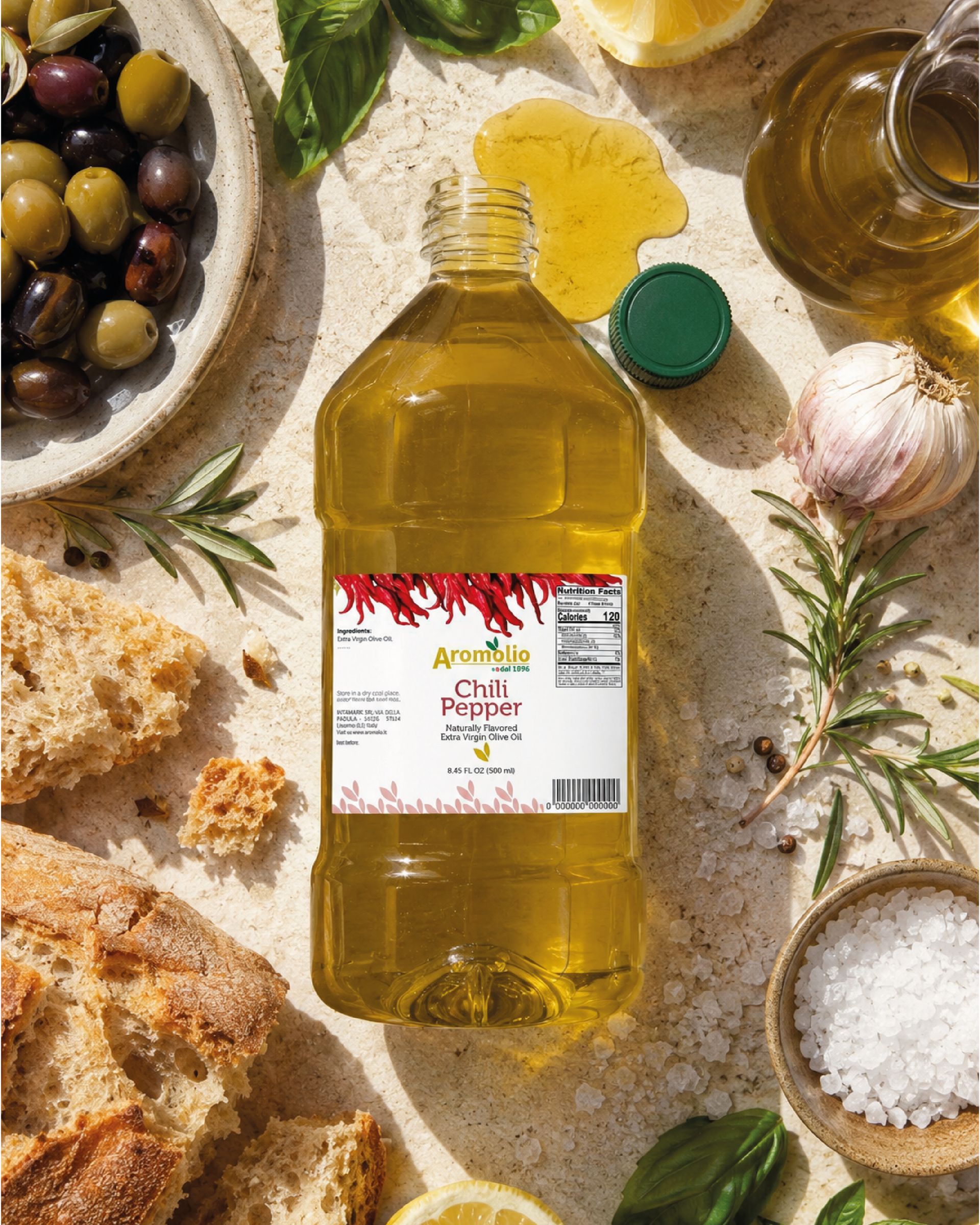 Aromolio - olio extravergine di oliva e olio aromatizzato