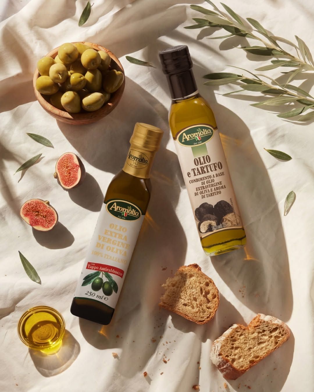 Aromolio - olio extravergine di oliva e olio aromatizzato