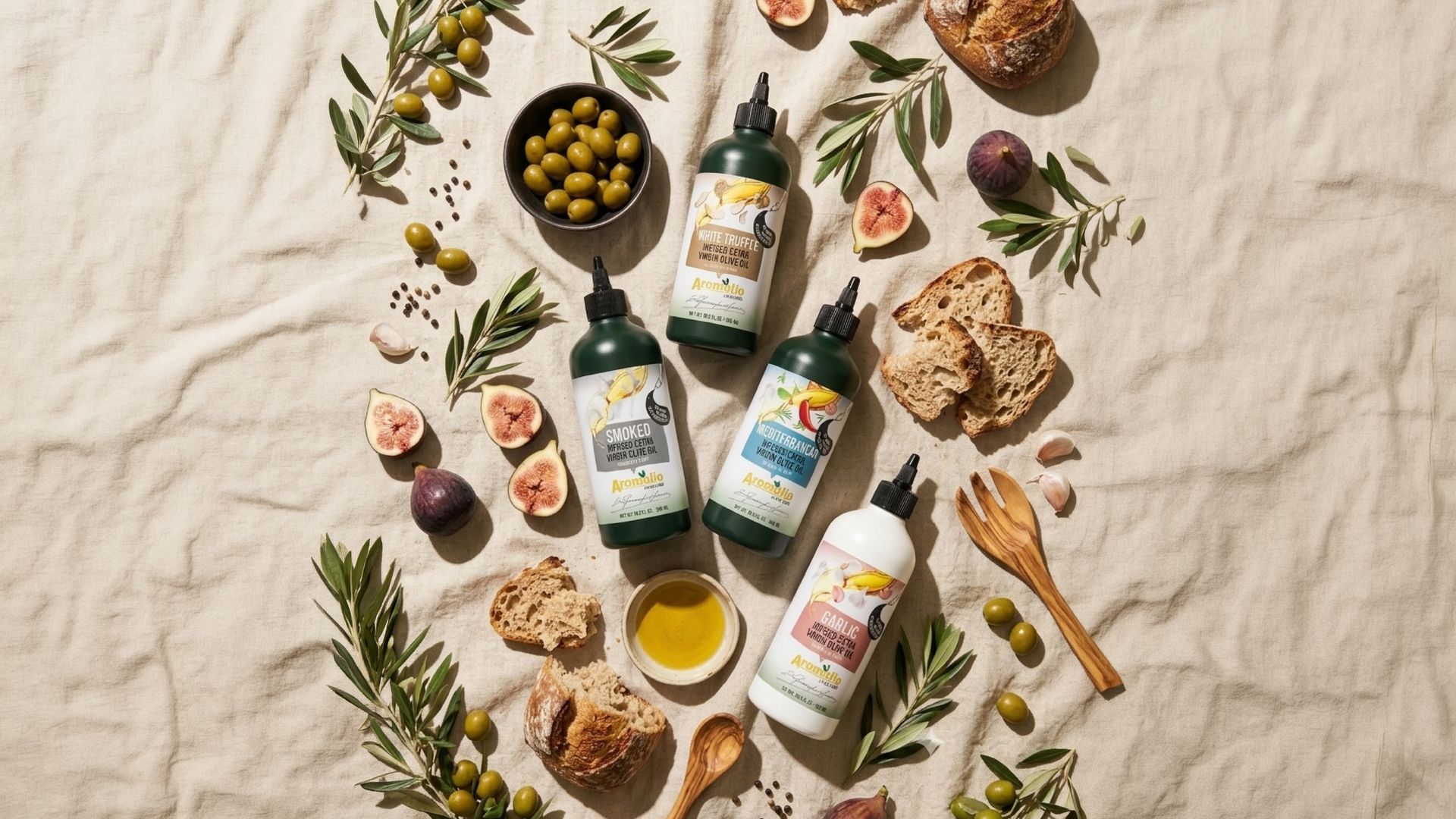 Aromolio - olio extravergine di oliva e olio aromatizzato