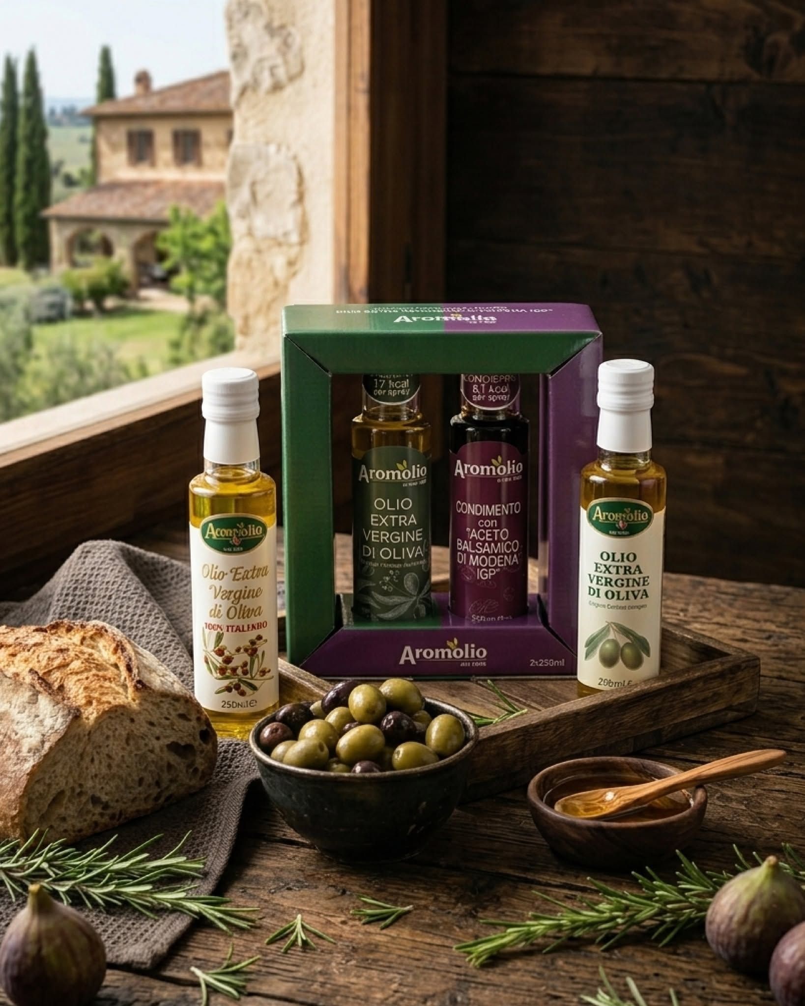 Aromolio - olio extravergine di oliva e olio aromatizzato