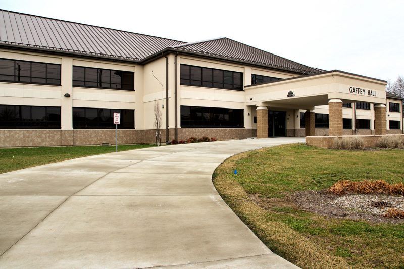 A large building with the word campus on it