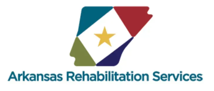 Arkansas rehabilitation services logo with a star in the middle