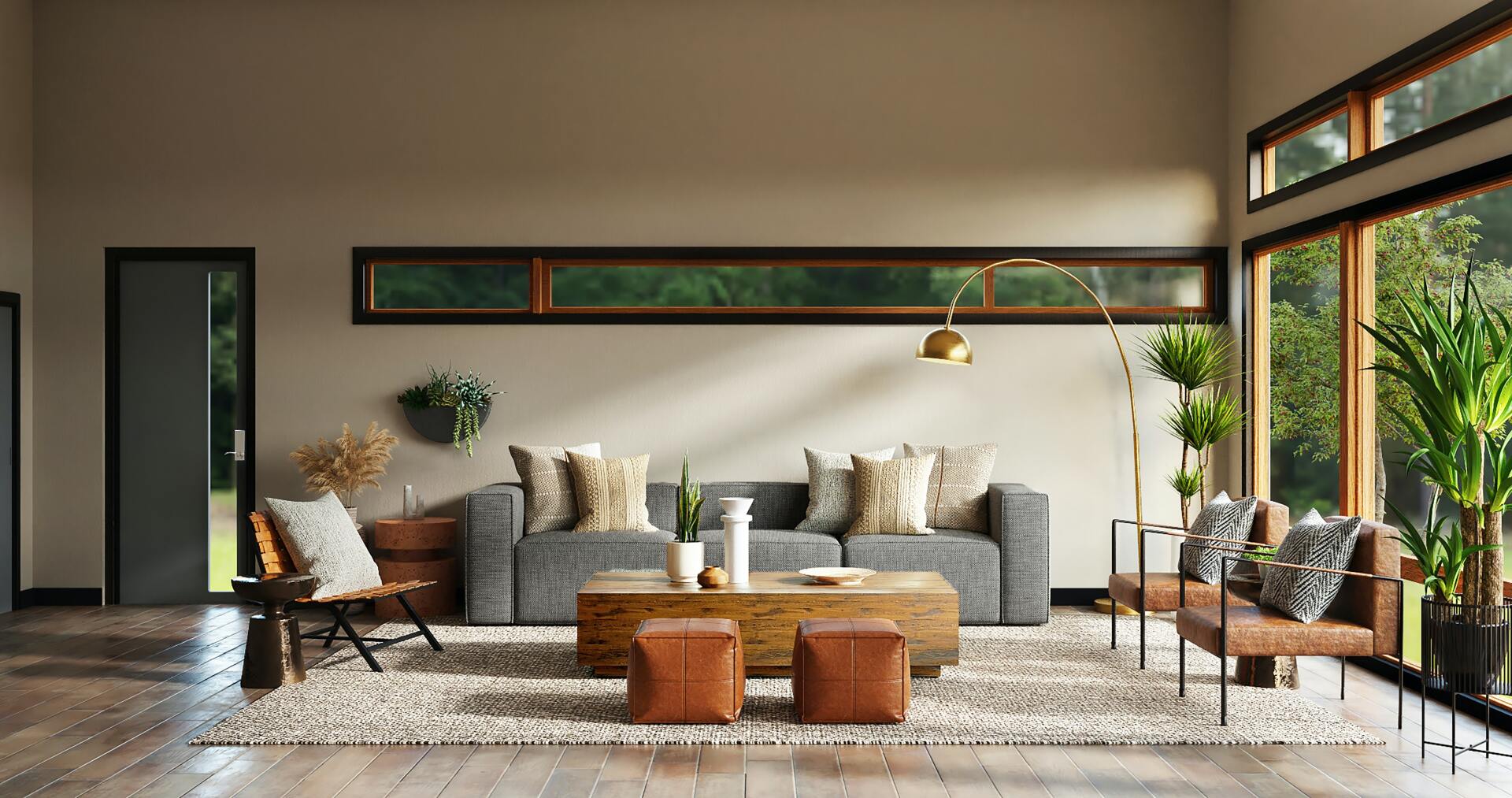 Living room setup interior