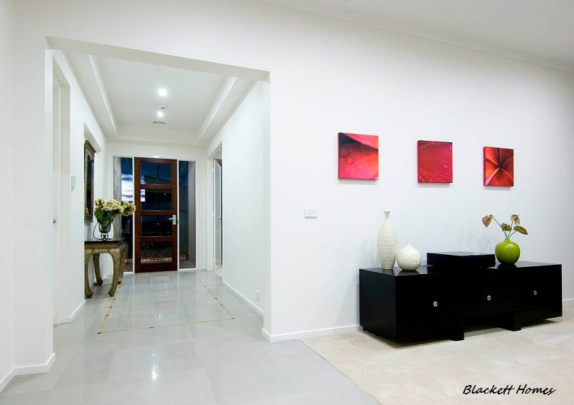 Interior Hallway With White Walls — Rectified Edge Tiling & Bathroom Renovations in Yass, NSW