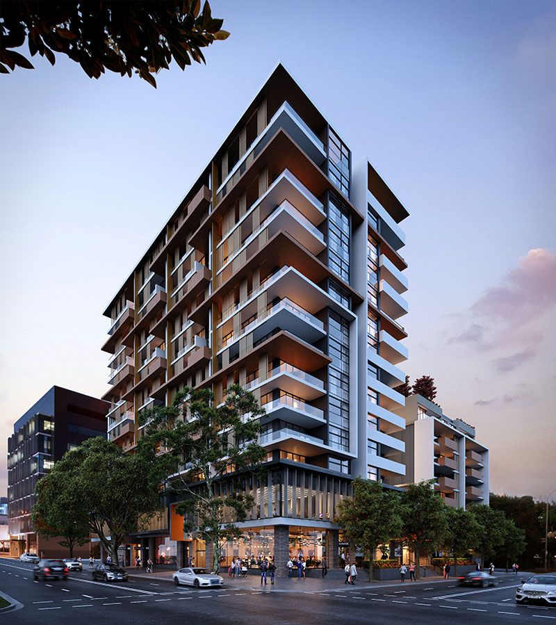 An apartment building with lots of balconies — Commercial Painting Group in Central West, NSW