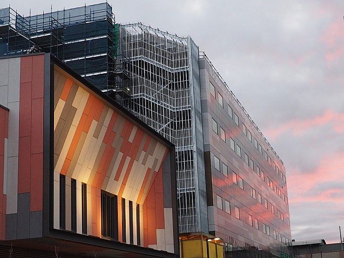 The outside of a hospital building — Commercial Painting Group in Kembla Grange, NSW