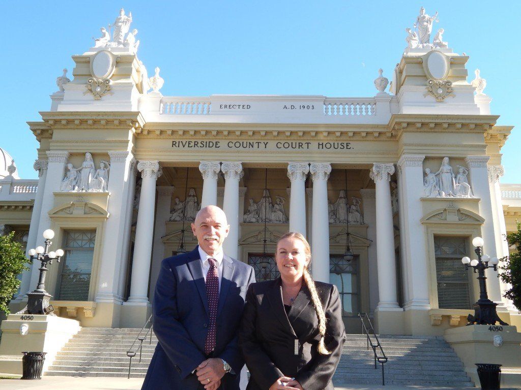Attorneys Jeffrey Decker and Laurel Buchanan