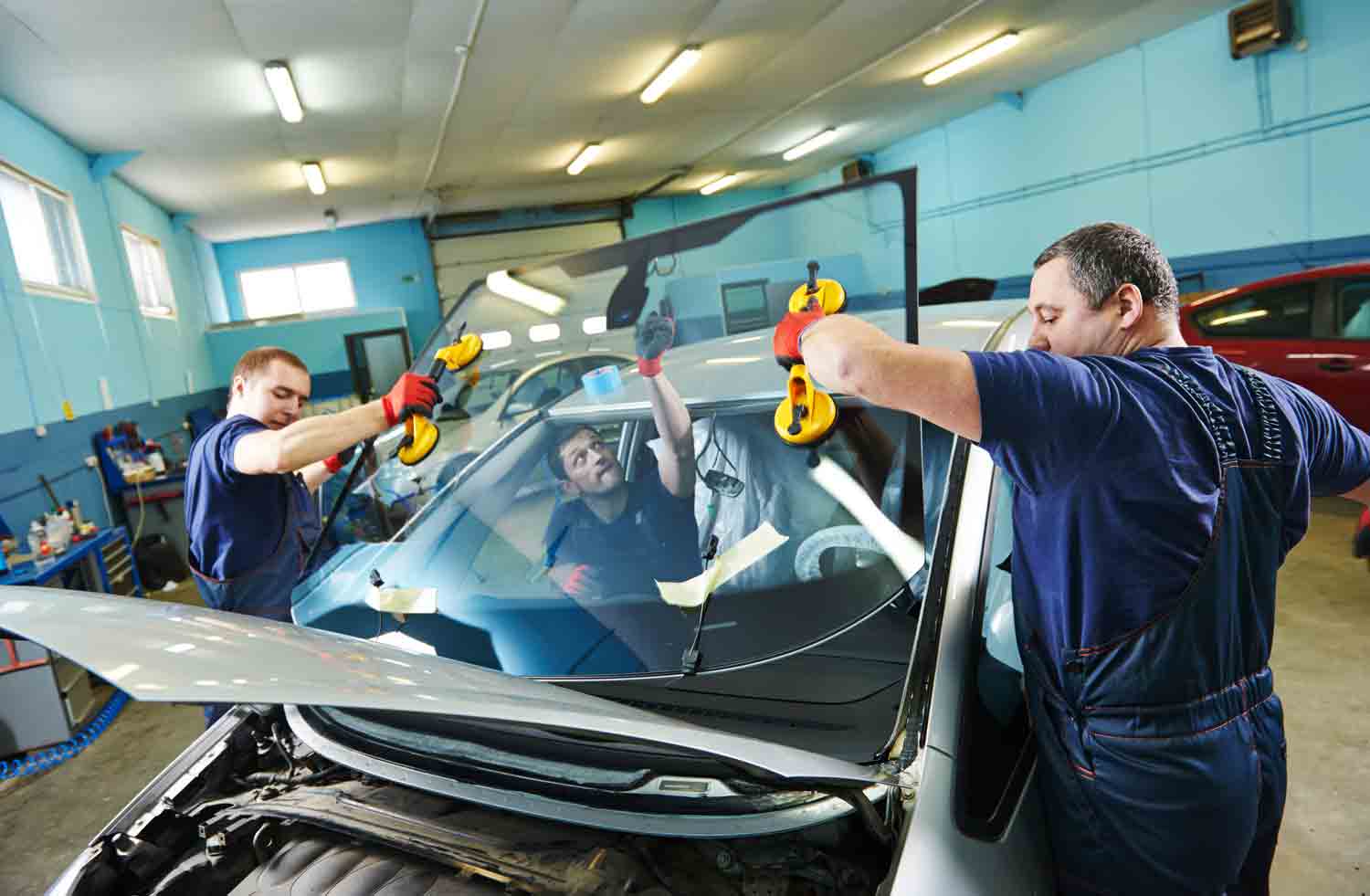 Glazier Workers Changing Windshield - Windshield in Port Macquarie, NSW