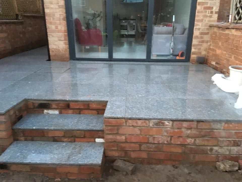 Driveways and Paving Nottingham garden paving using porcelain pavers