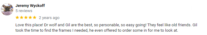 Customer review: Jeremy Wyckoff gives 5 stars, says 