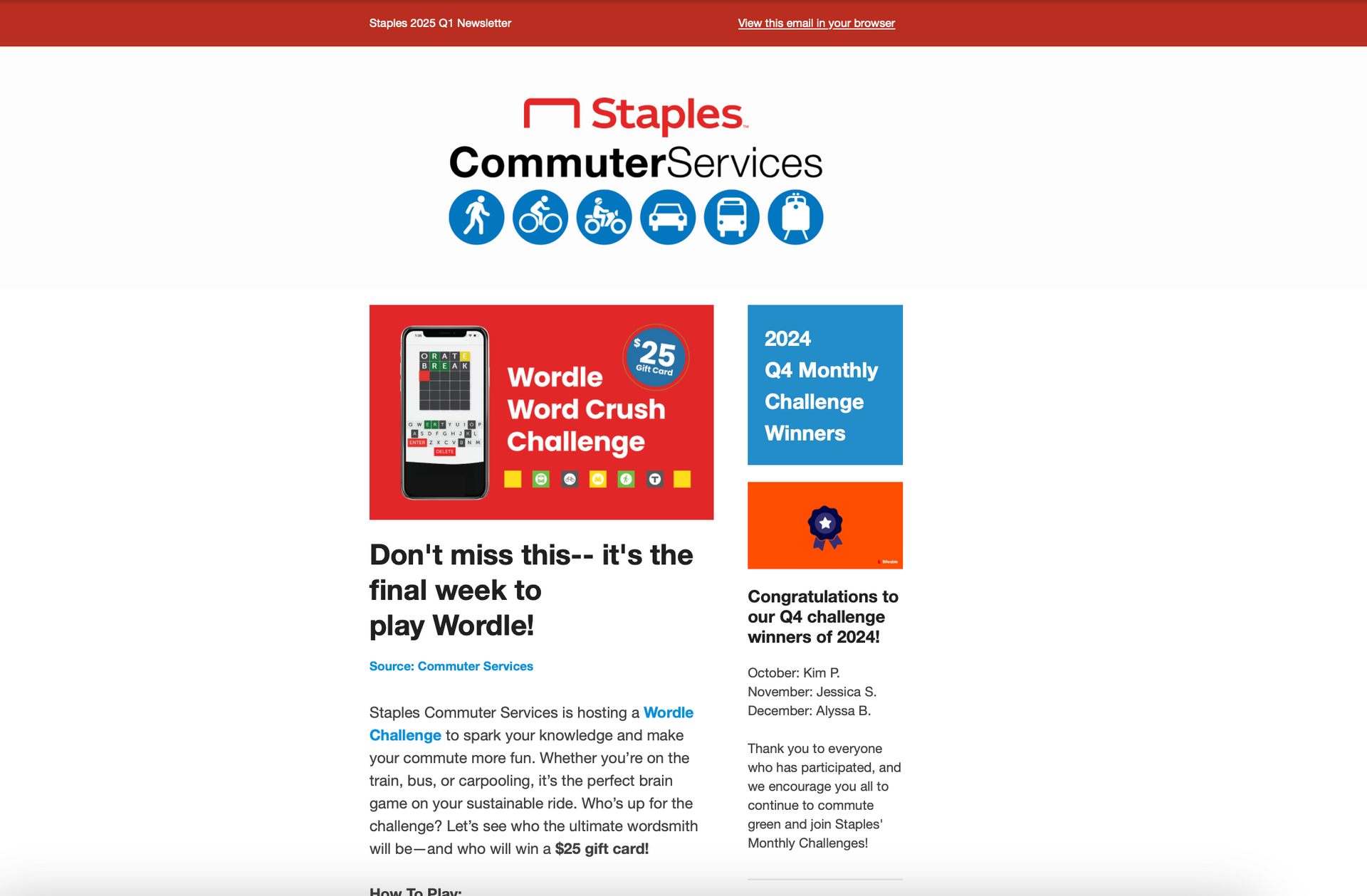 Read the 2025 Q1 Commuter Services newsletter