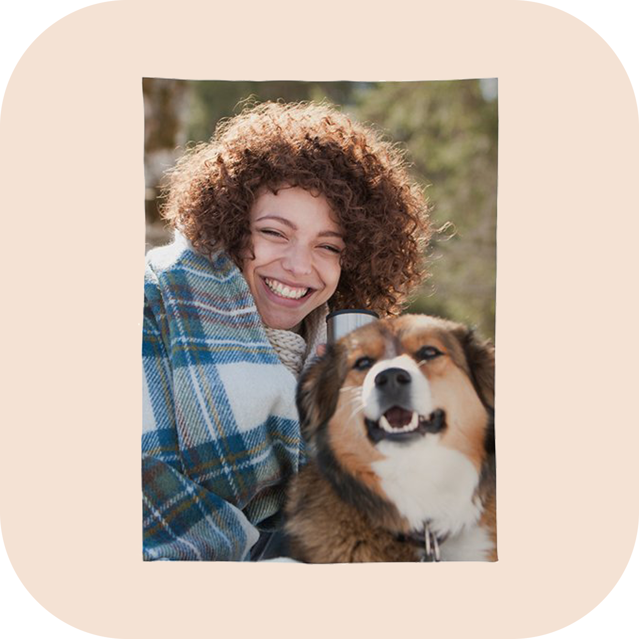 Photo Blanket Button