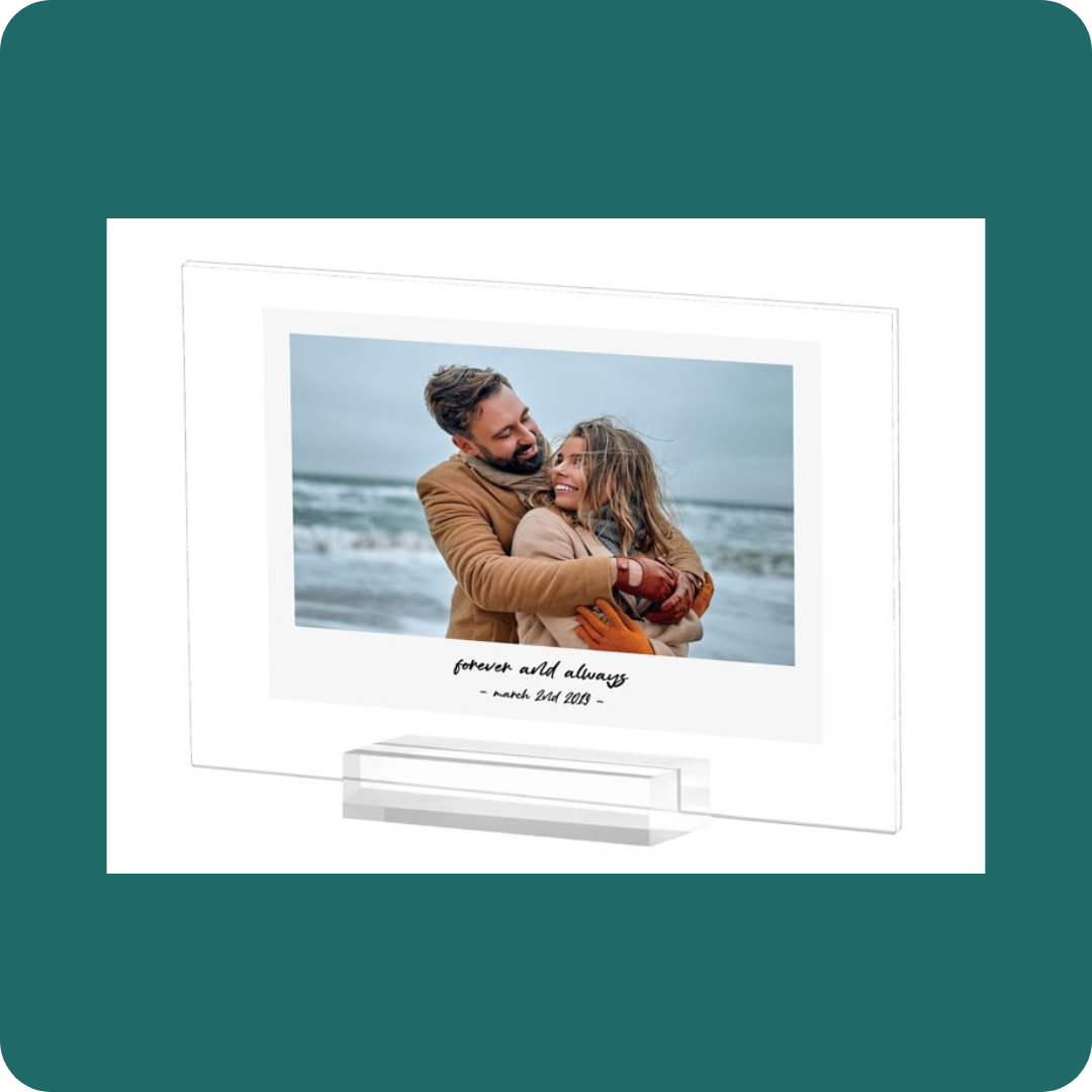 Acrylic Plaque with Stand Button