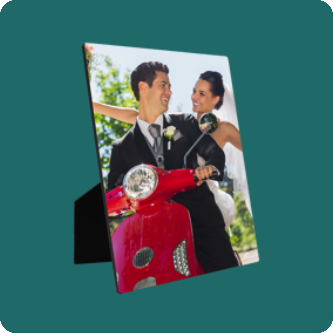 Photo Desktop Plaque Button