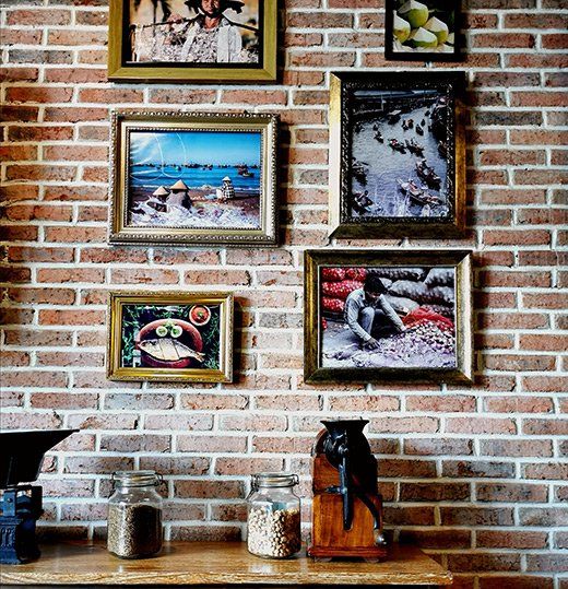 Framed Photos on wall