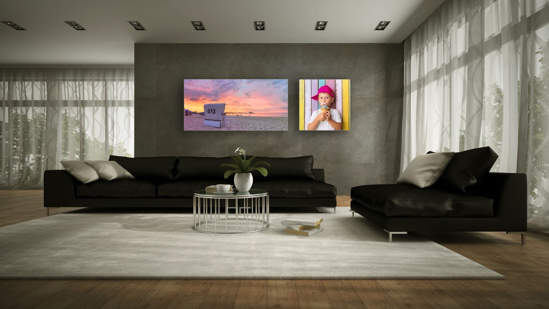 fabric print displays large wall art