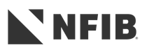 NFIB logo: Dark gray stylized 