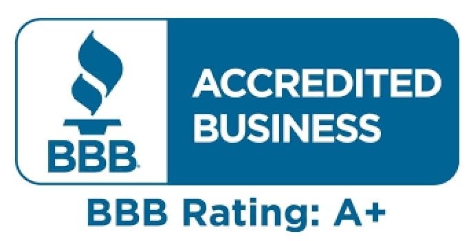 BBB logo with a torch icon, 