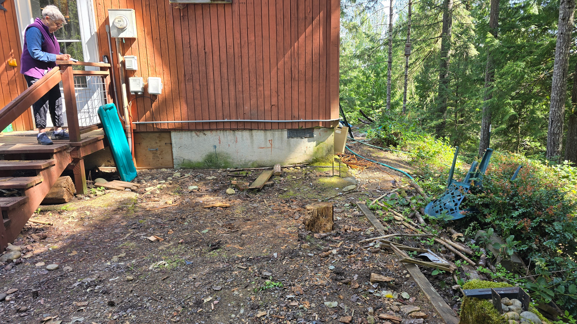 Junk removal, crawl space cleanout