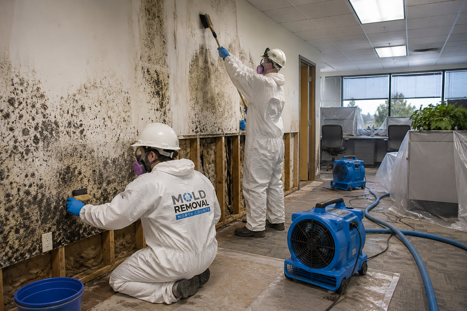 Mold prevention after water leak North County