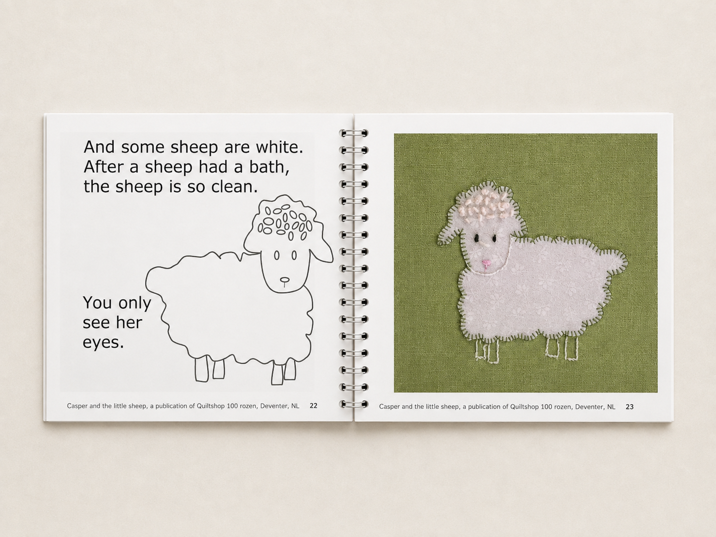 Patttern booklet Casper and the Little sheep in English