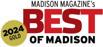 A logo for madison magazine 's best of madison