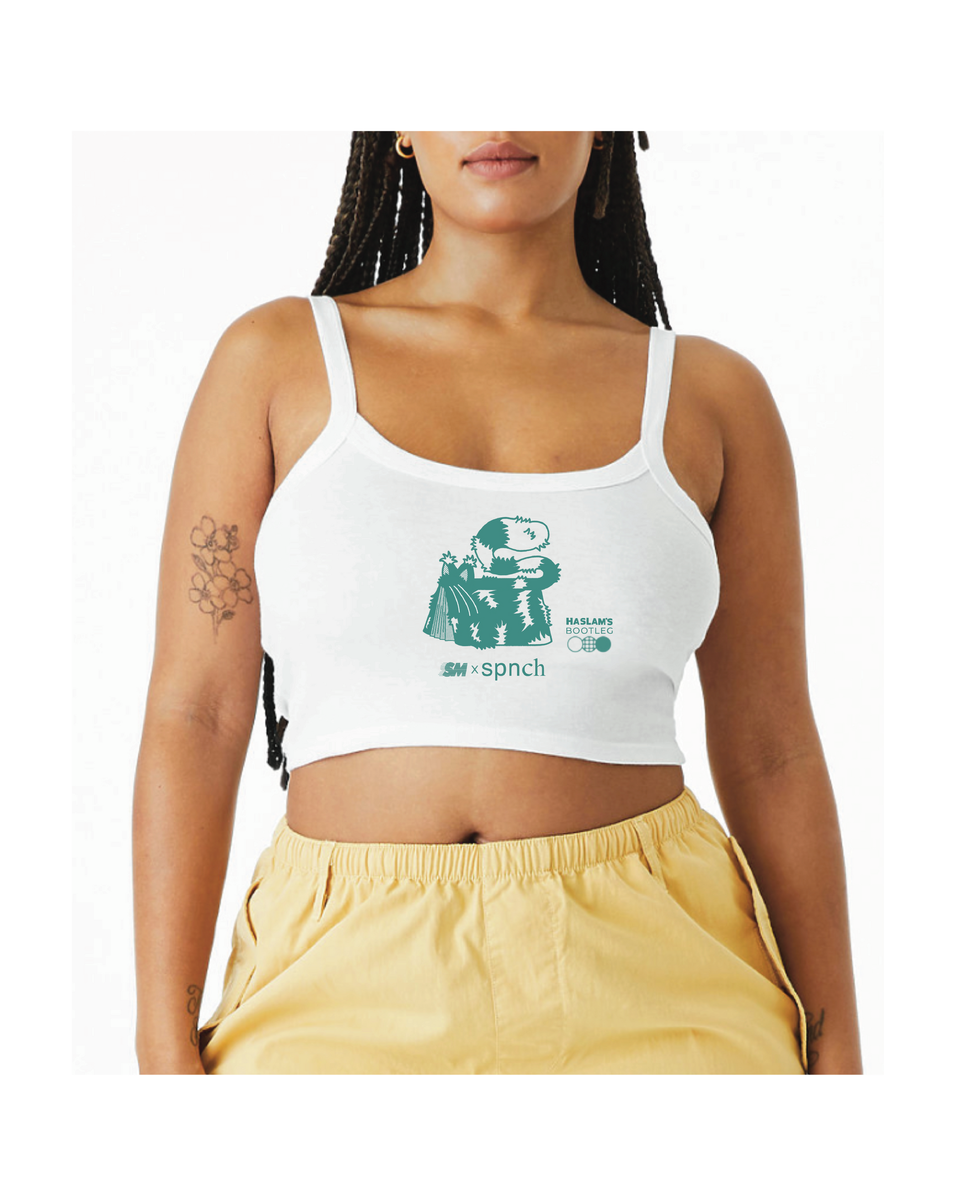 Super Memory x SPNCH - Haslam's Bootleg Cropped Tank Top
