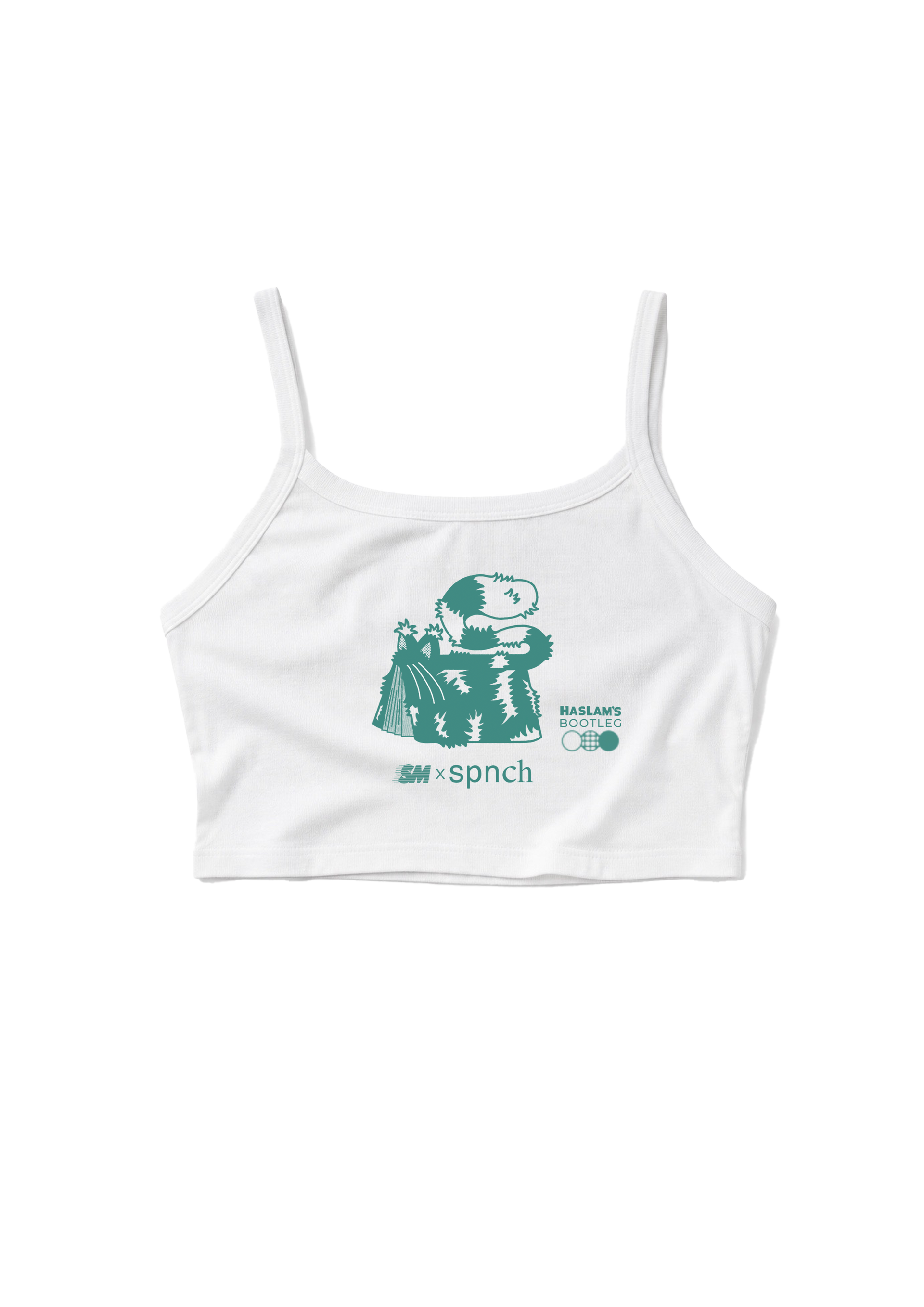 Super Memory x SPNCH - Haslam's Bootleg Cropped Tank Top