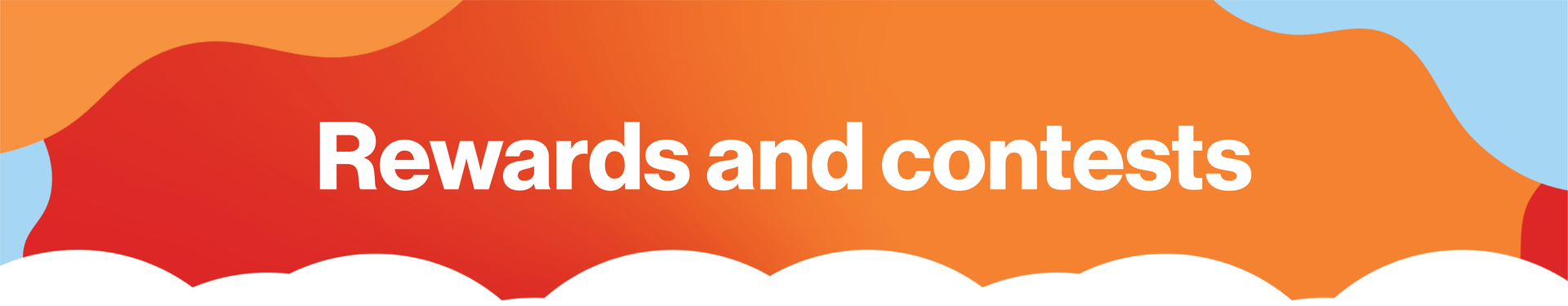 Header with red, orange and blue that reads