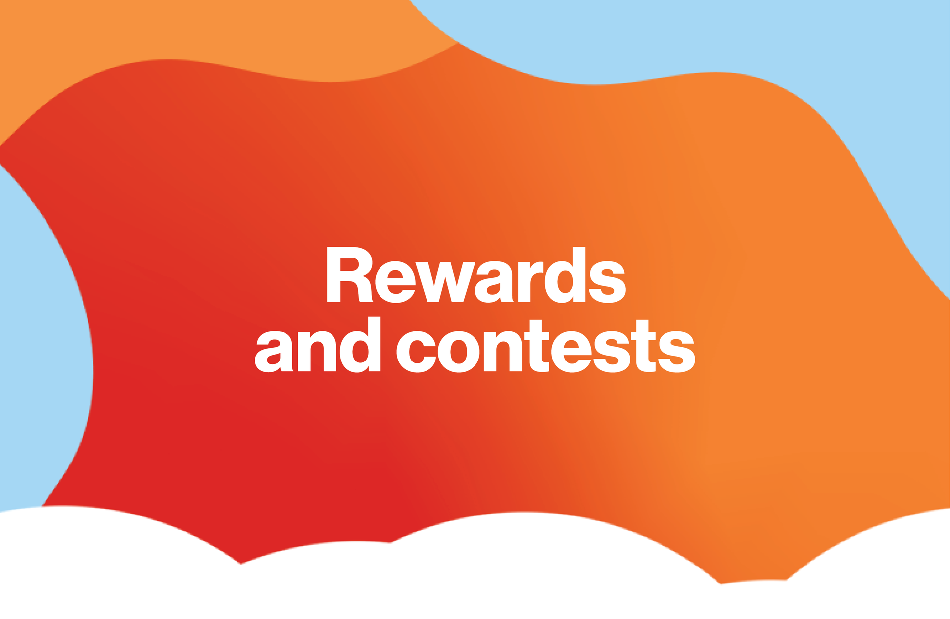 Header with red, orange and blue that reads